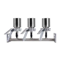 Sistema de filtración de vacío de tres ramas de acero inoxidable